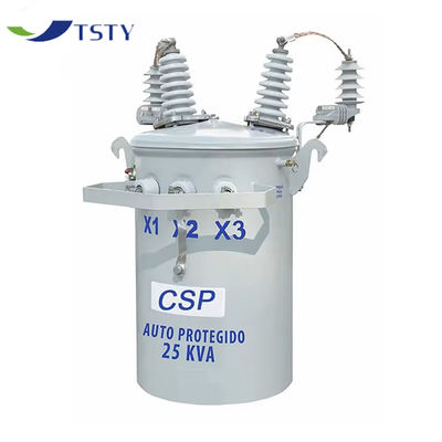 Ölgefüllter Transformator -Gesichert 60Hz 23kV 230V / 460V 50kVA Einphasen-Stäbelarmtransformator